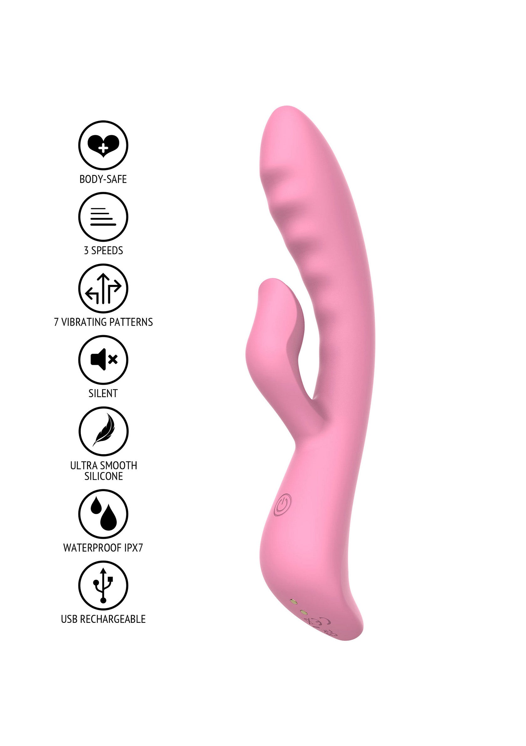 El vibrador Belle Rabbit rosa