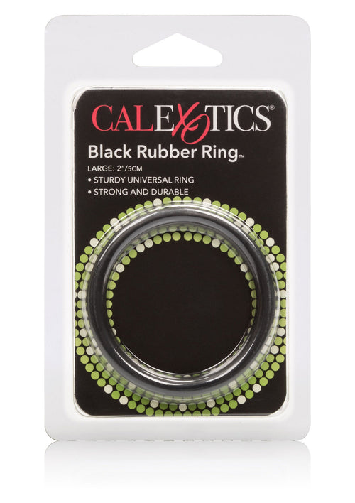 Anillo de goma grande negro