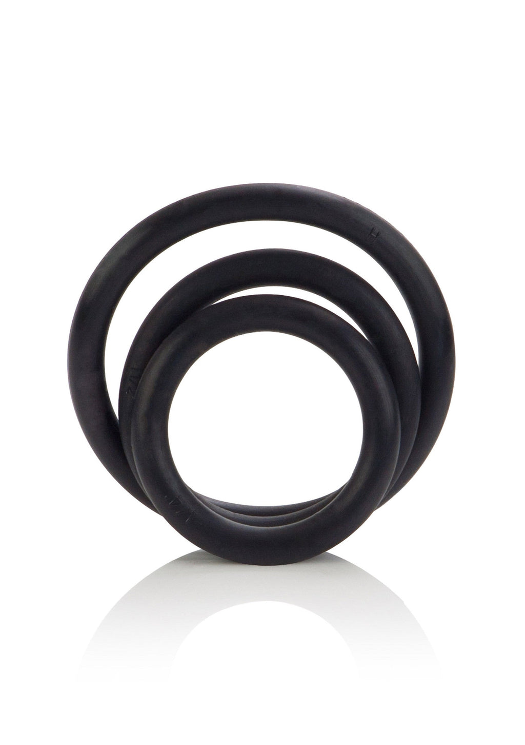 Set de 3 anillos de goma negros
