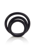 Set de 3 anillos de goma negros