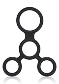 Anillo para el pene negro para erección completa
