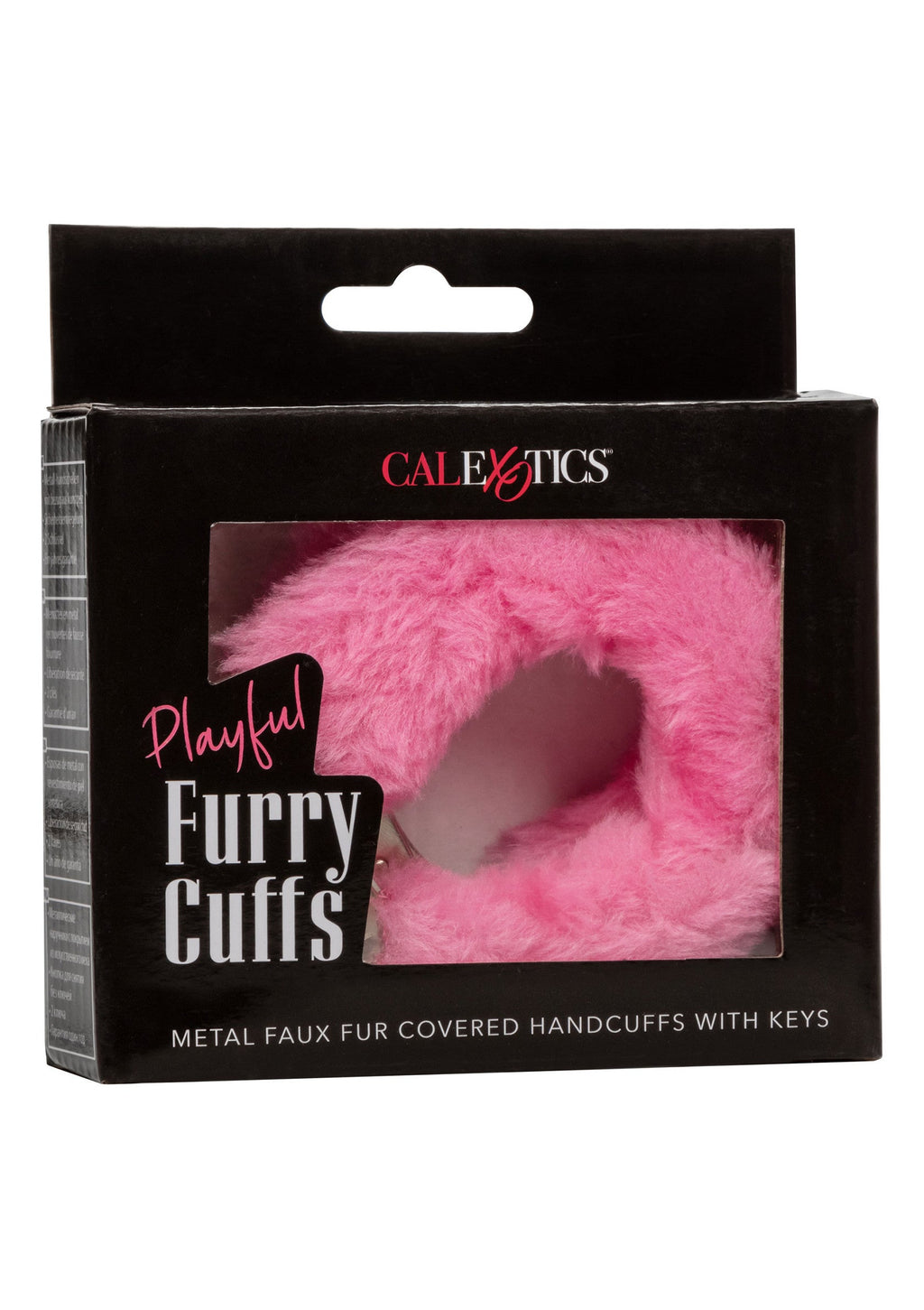 Muñequeras peludas y divertidas de color rosa