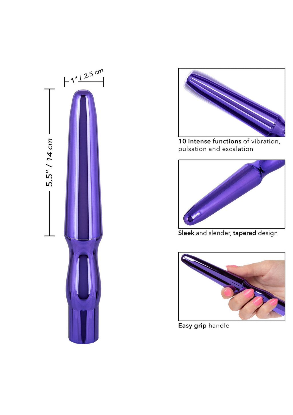 Sonda anal recargable violeta