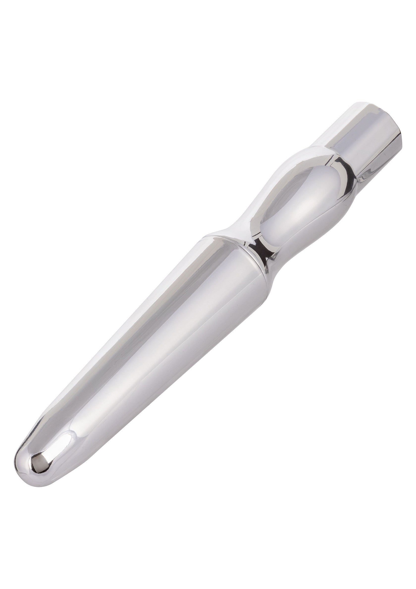 Sonda anal recargable plateada