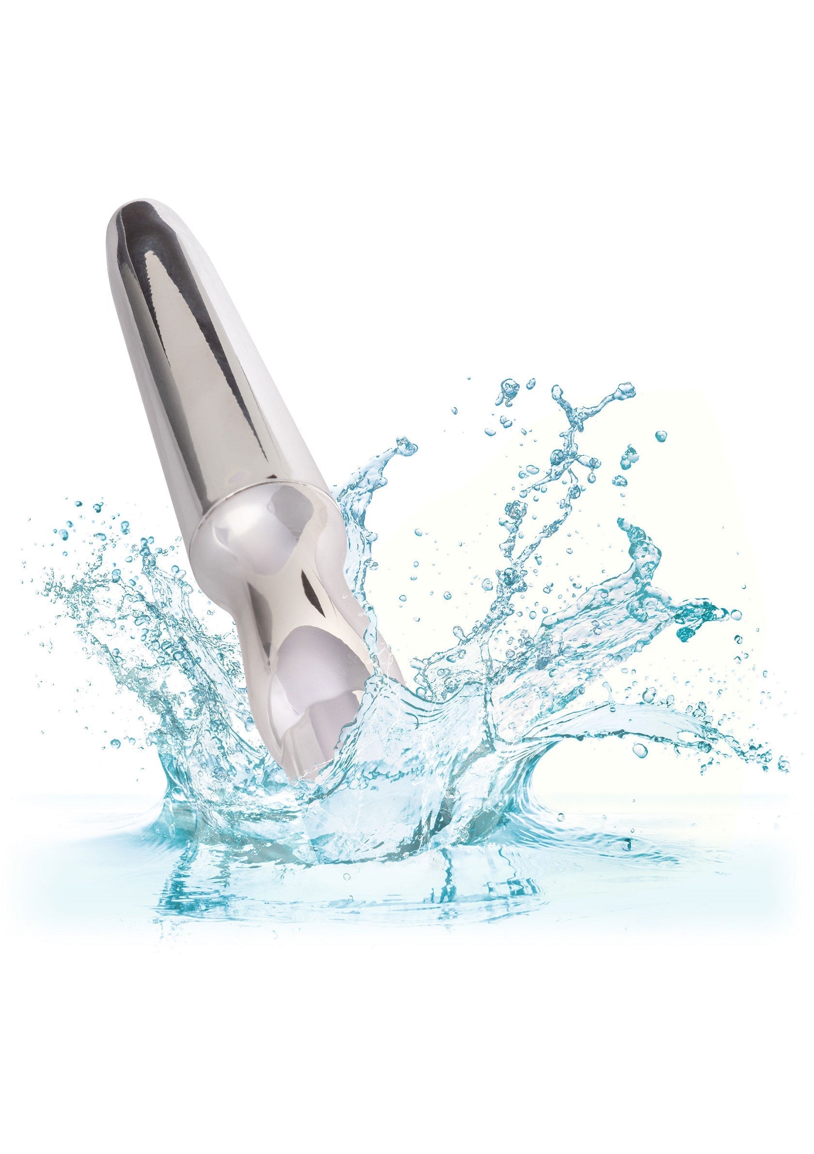 Sonda anal recargable plateada