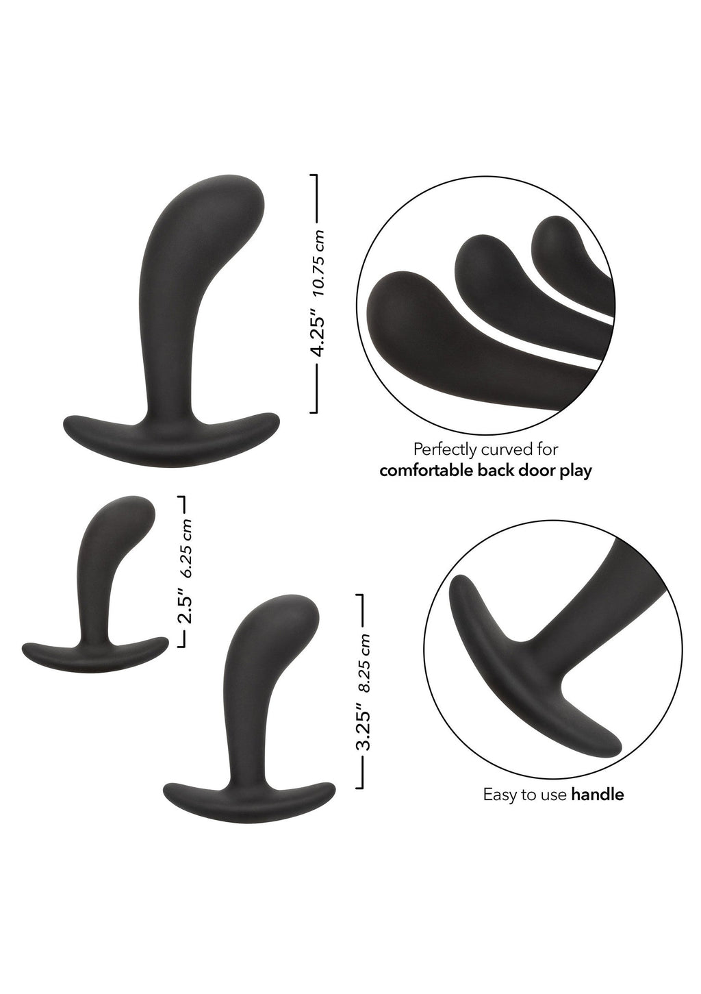 Kit para la próstata de silicona negra