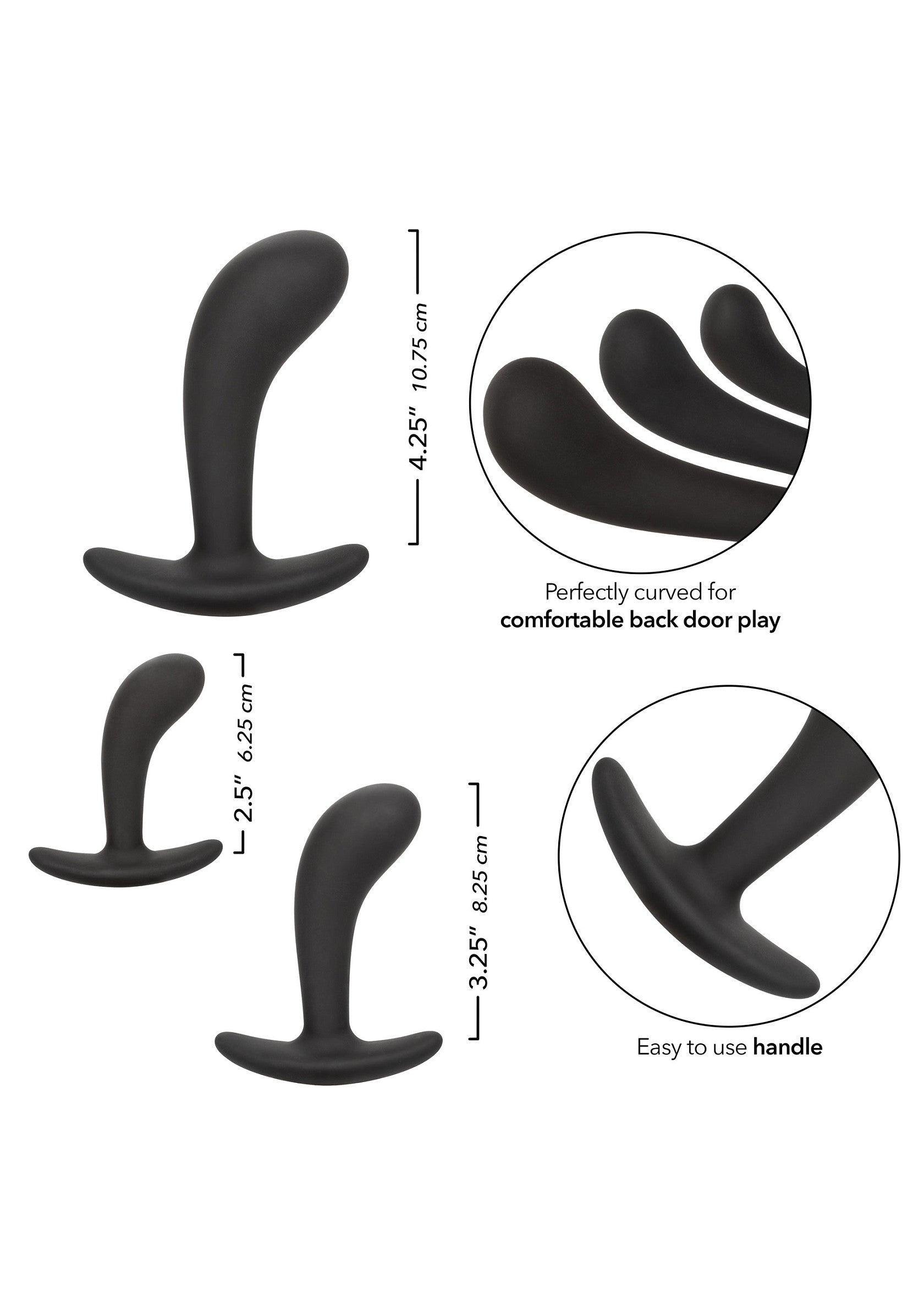 Kit para la próstata de silicona negra