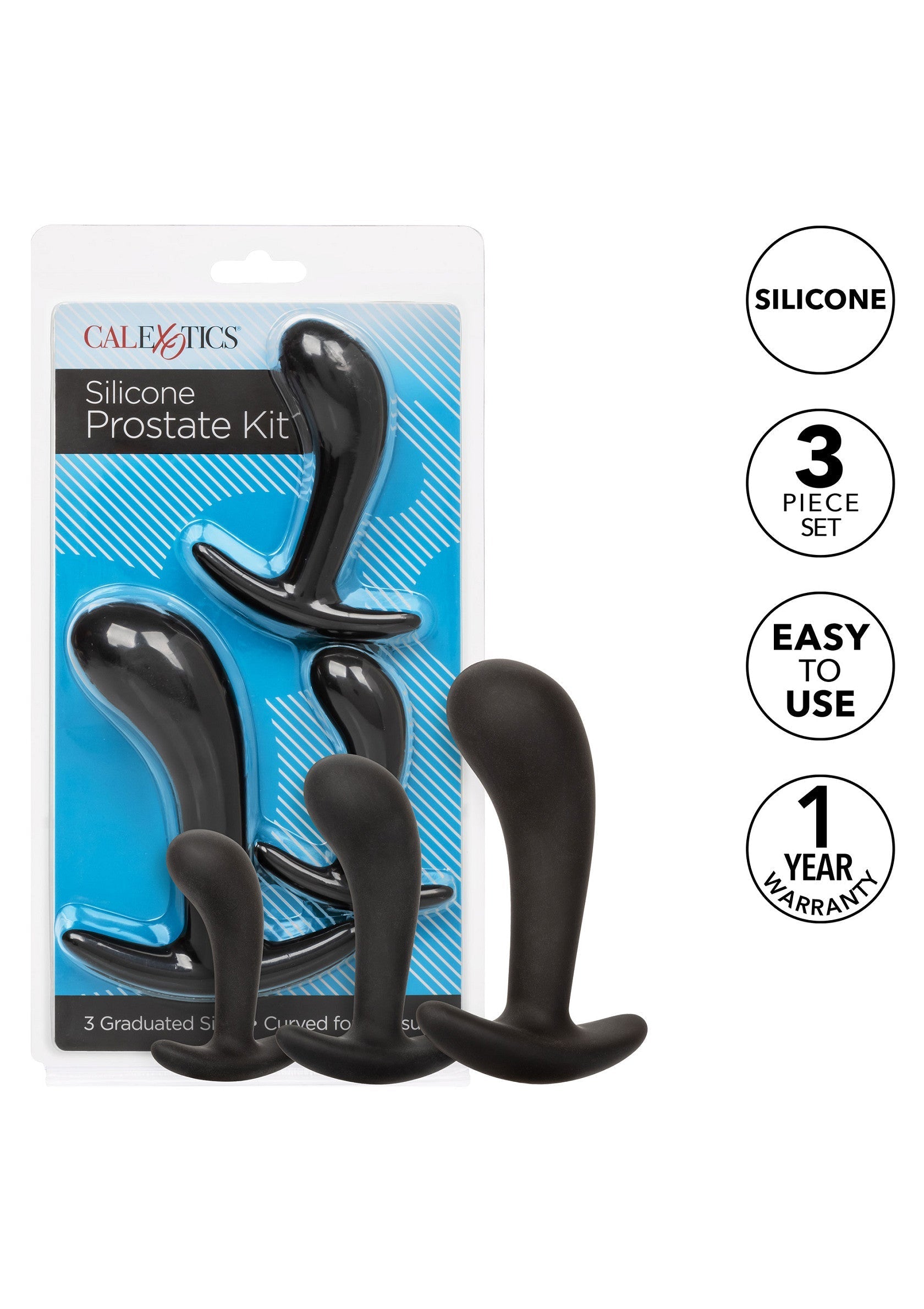 Kit para la próstata de silicona negra
