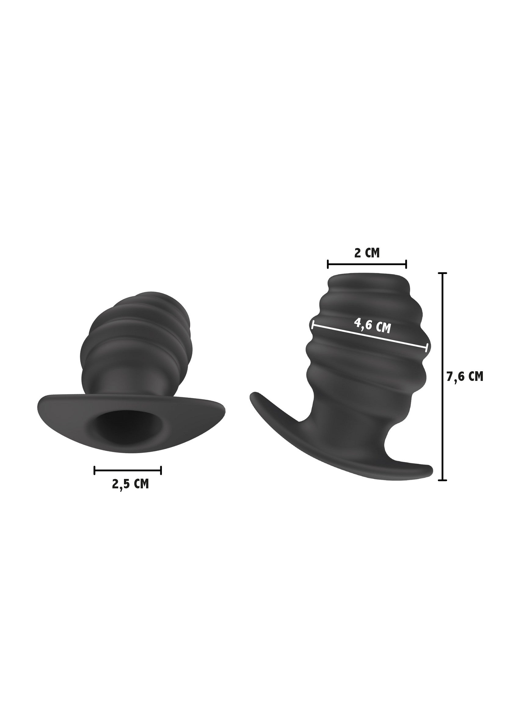 Invader Open Plug Mediano negro