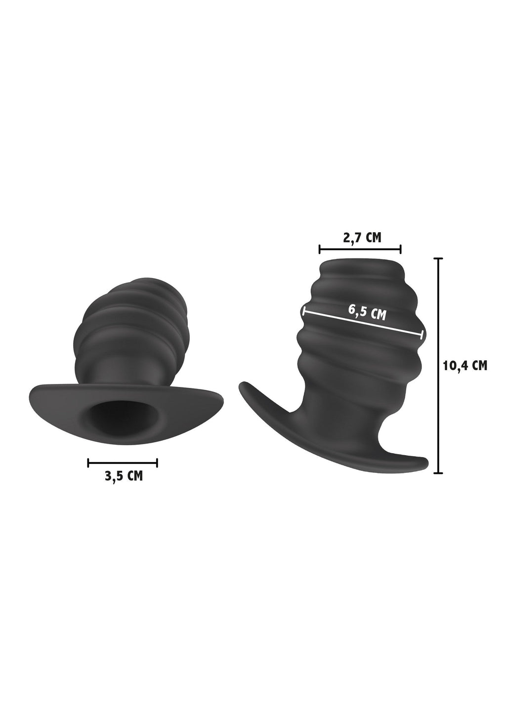 Invader Open Plug Extragrande negro