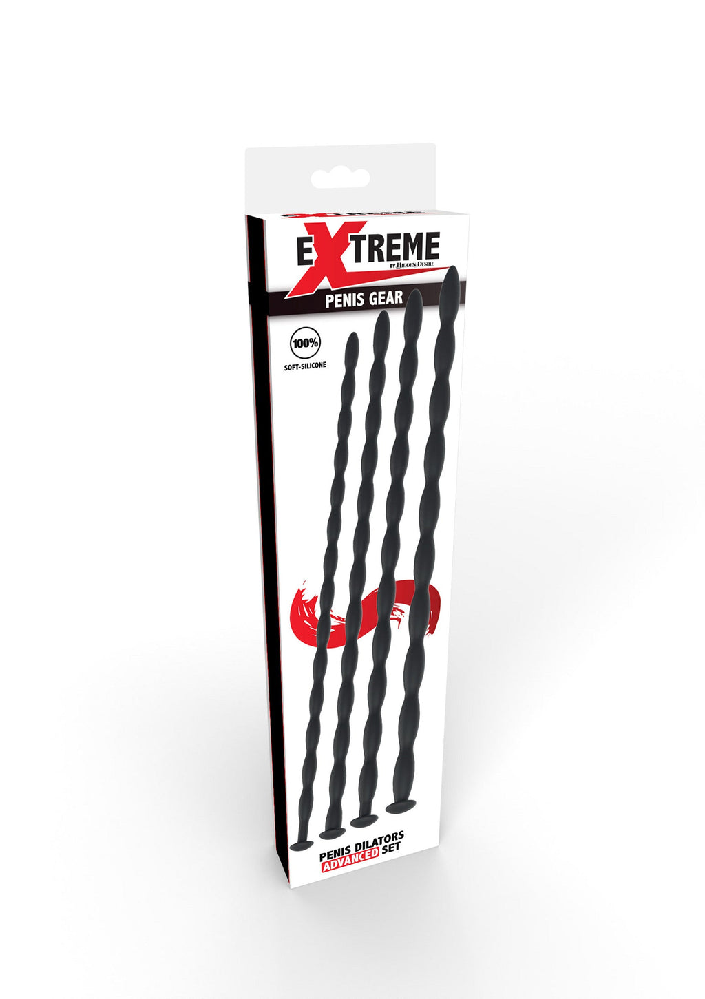 Set de dilatadores de pene Advanced de 4 piezas, negro