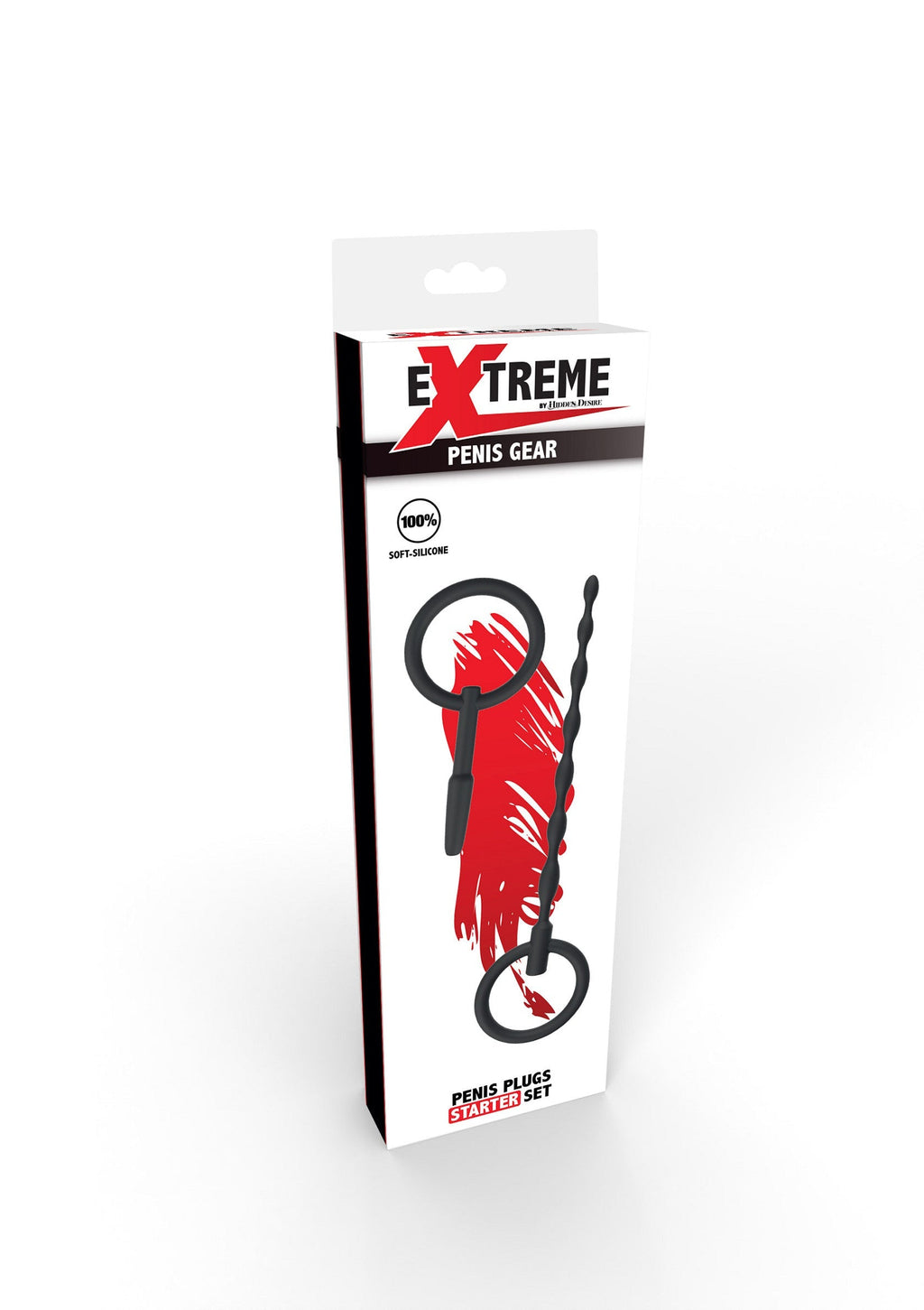 Juego de 2 tapones para el pene negros Starter