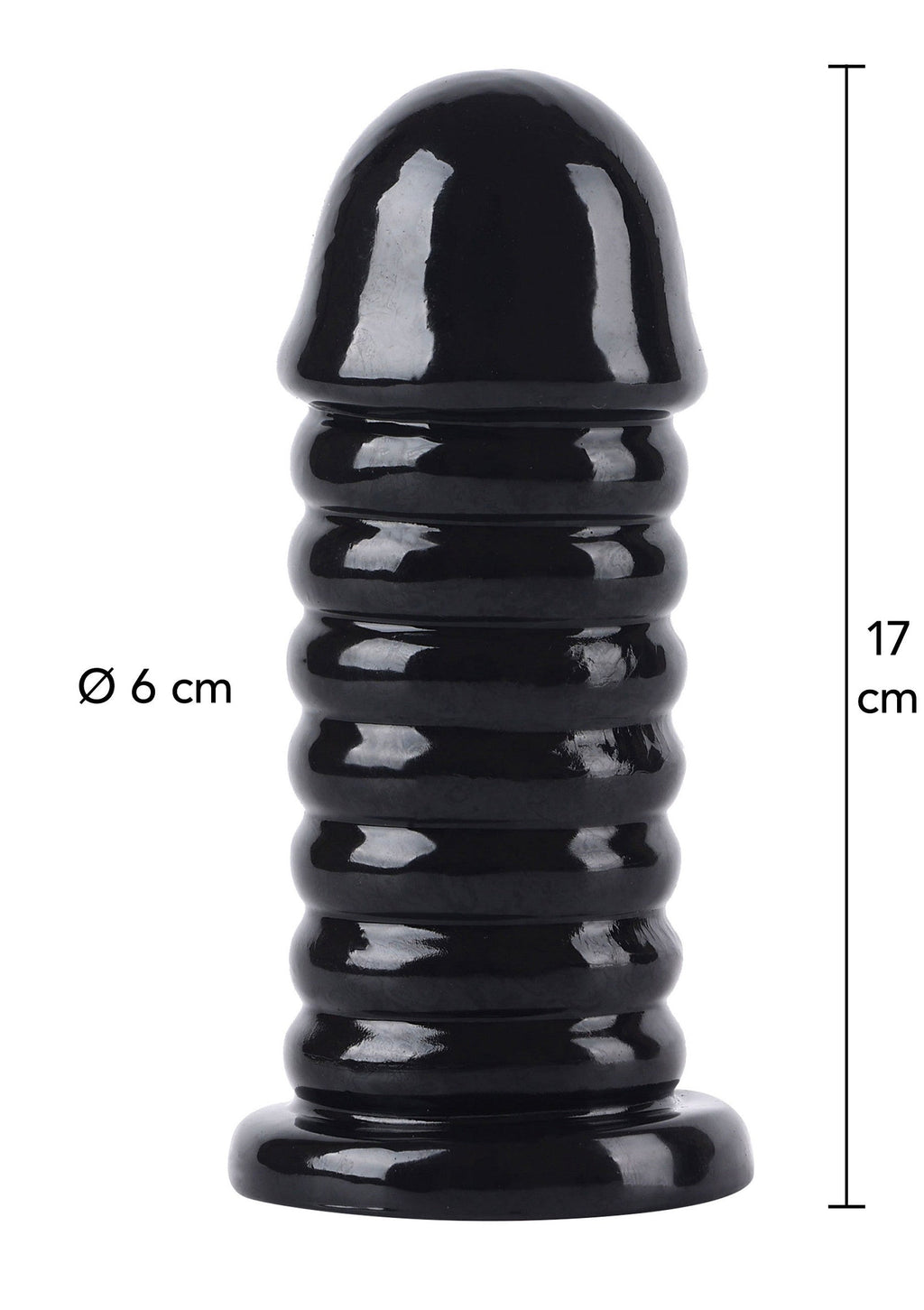 Anal Grande Grueso 16,5 cm negro