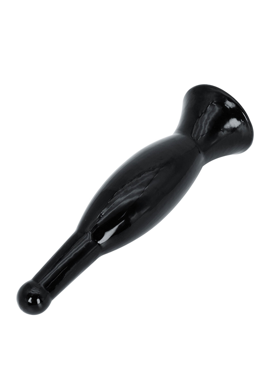 Buttplug deslizante negro de 27 cm