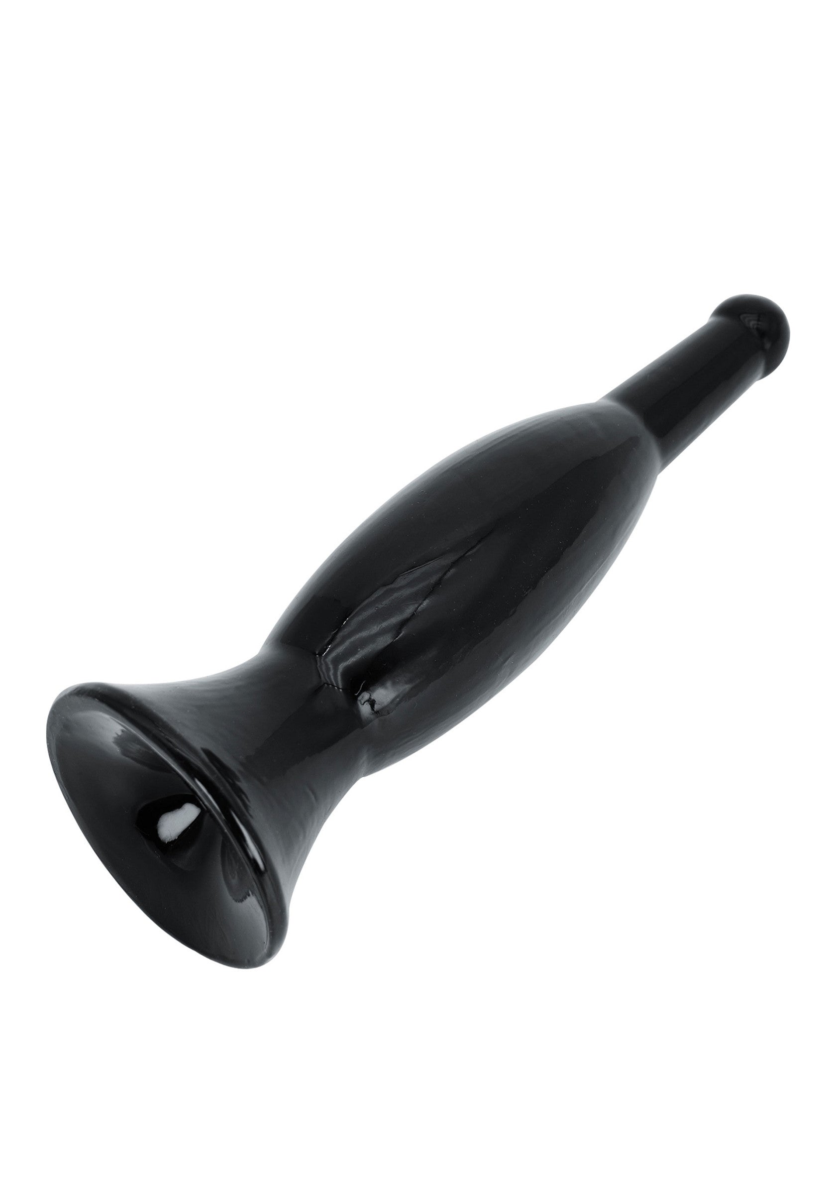 Buttplug deslizante negro de 27 cm