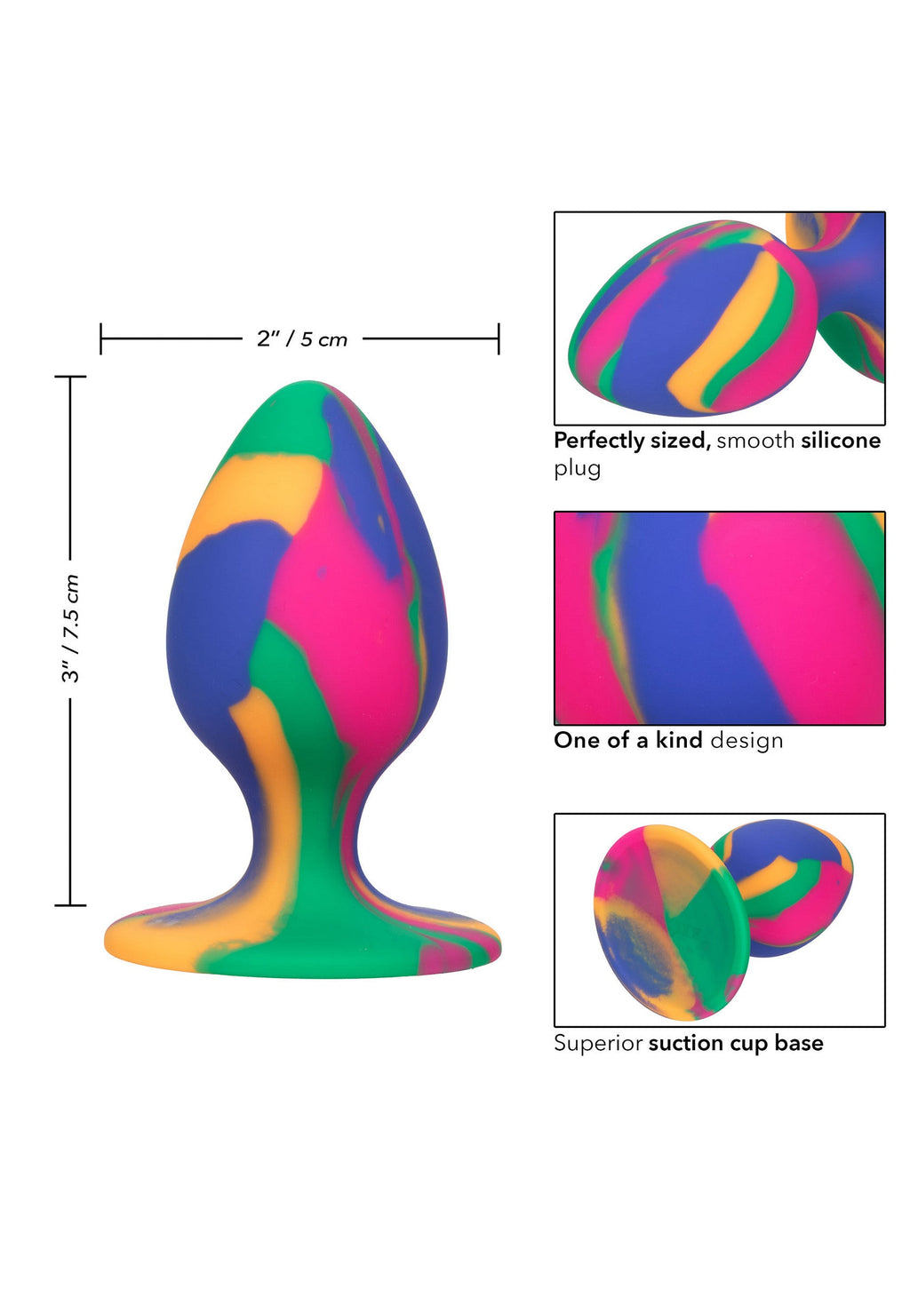 Plug Cheeky Mediano Tie-Dye Multicolor