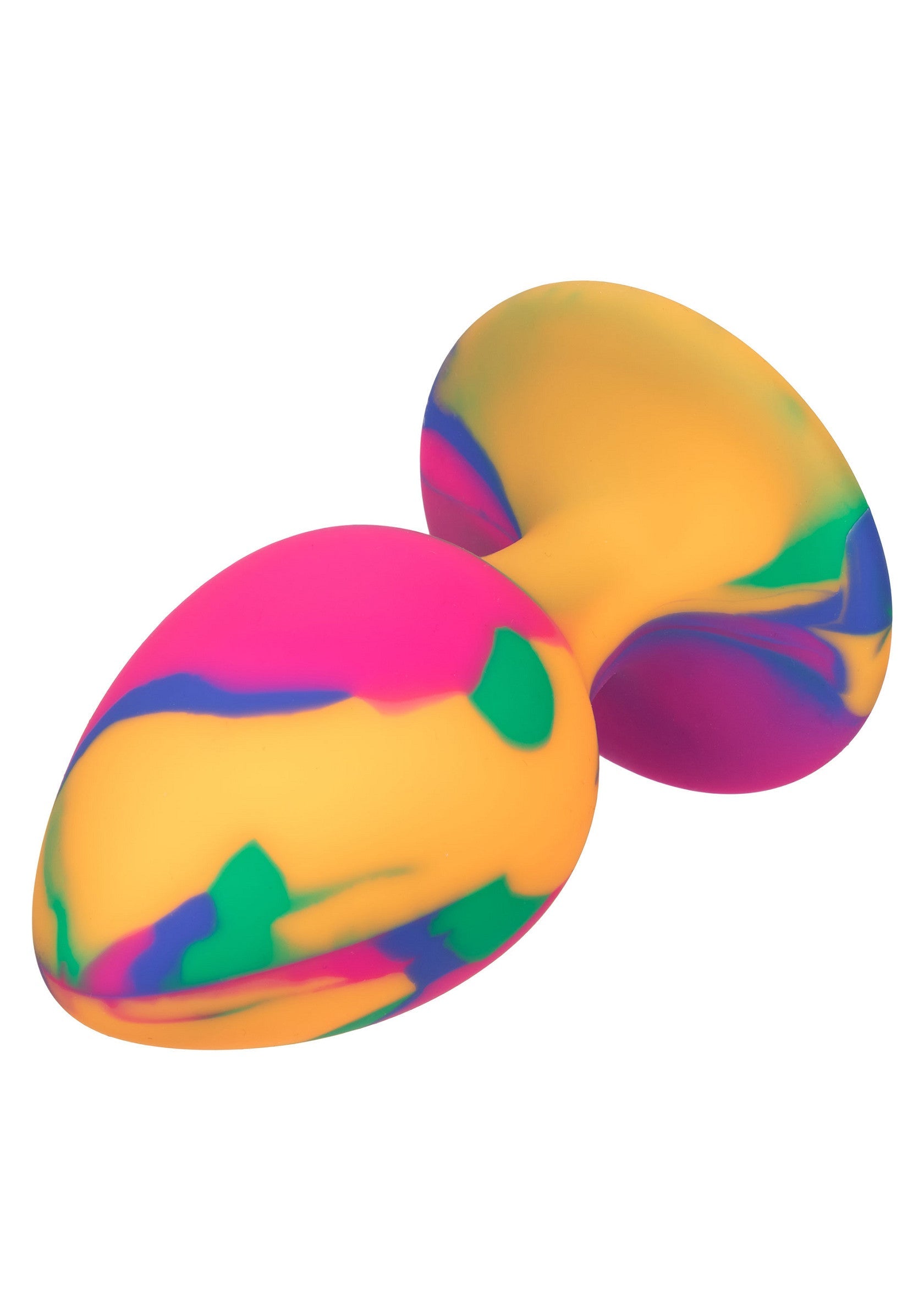 Plug anal multicolor grande Cheeky con tinte anudado