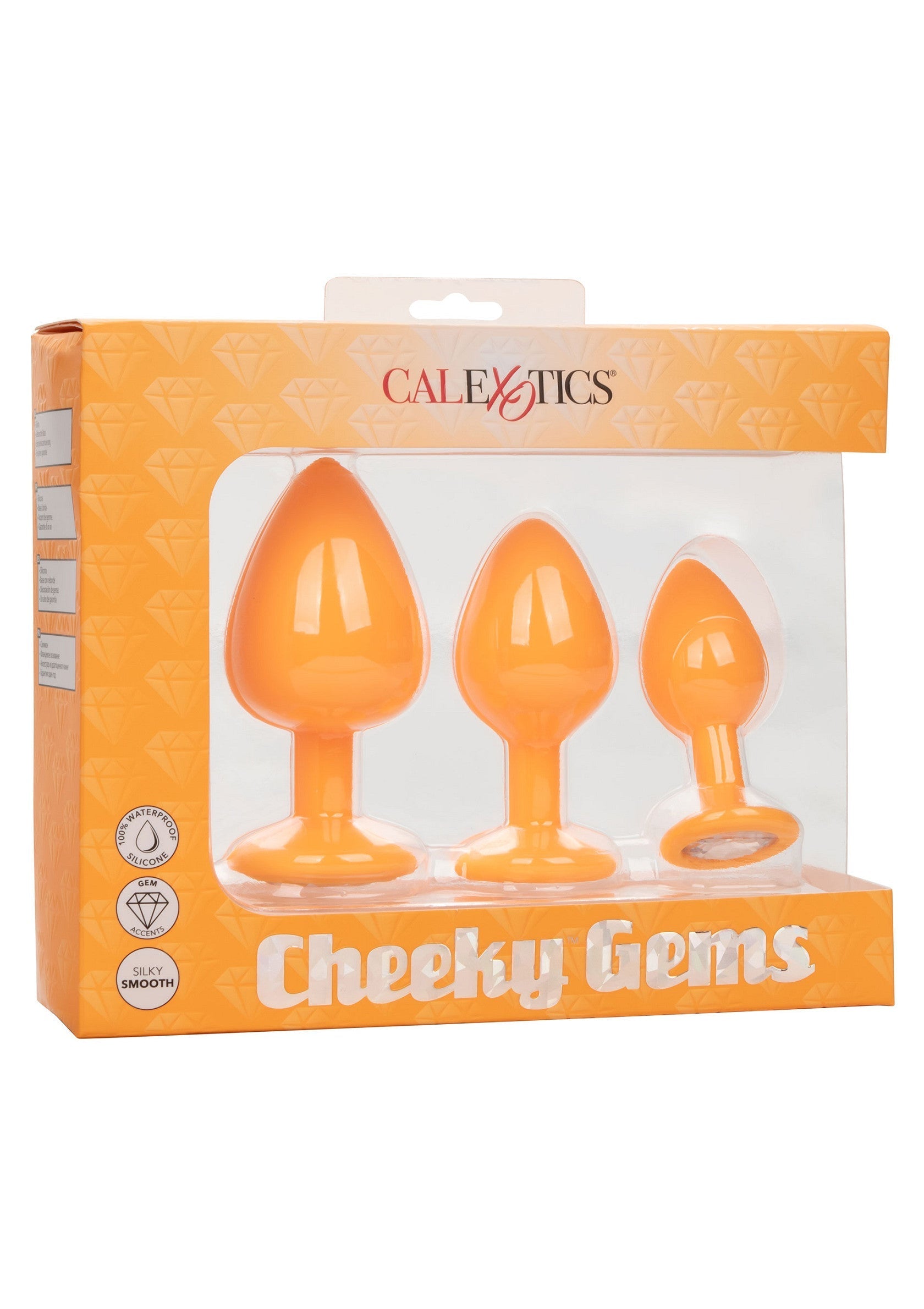 Cheeky Gems 3 piezas naranjas