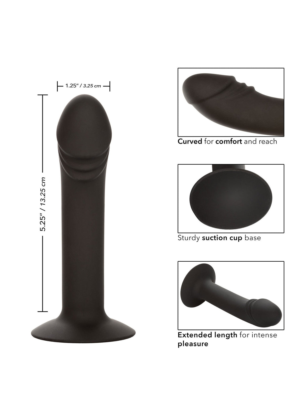 Corcel anal negro curvado
