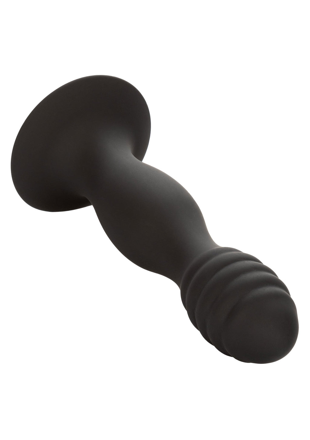 Dildo anal estriado negro