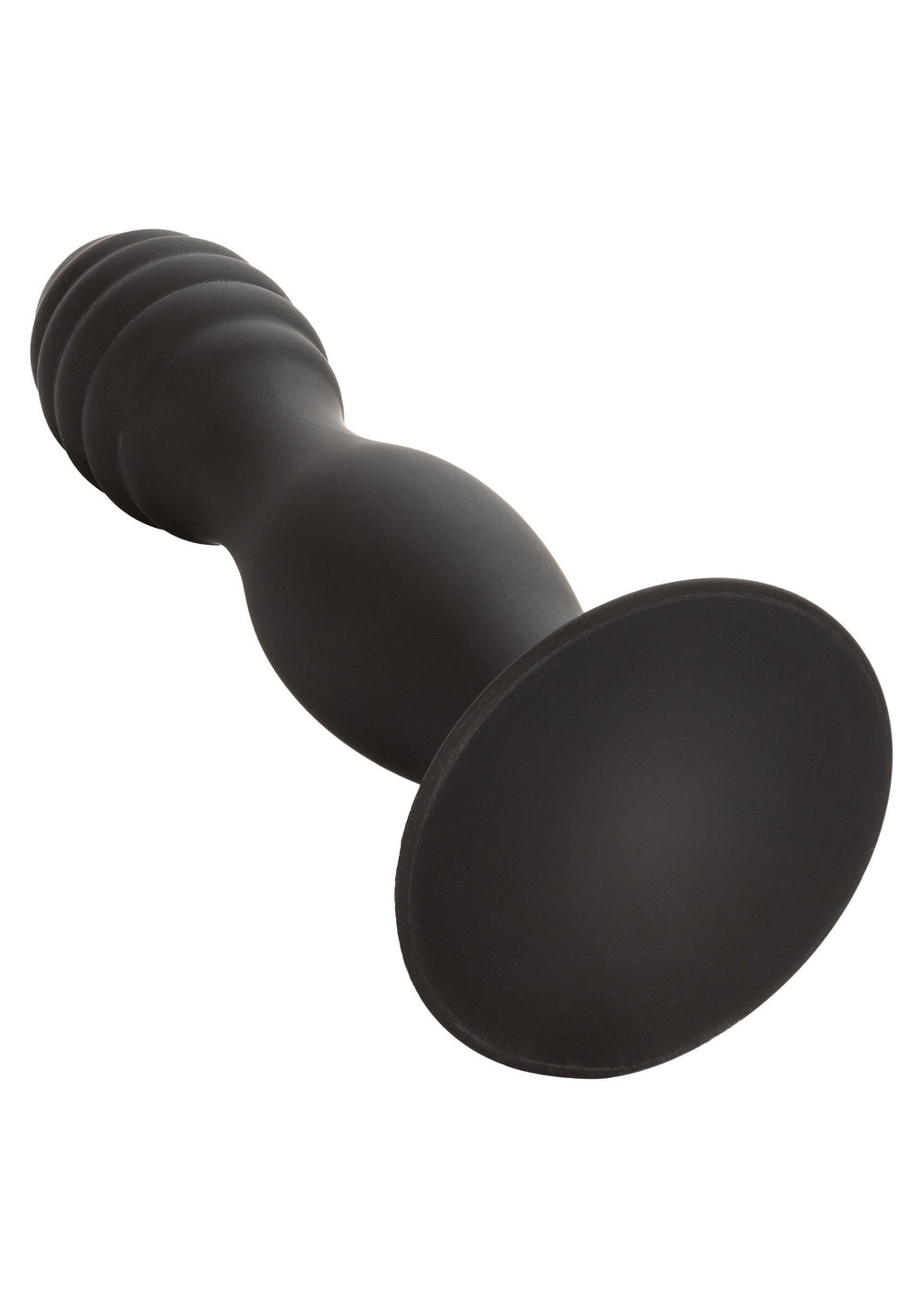 Dildo anal estriado negro