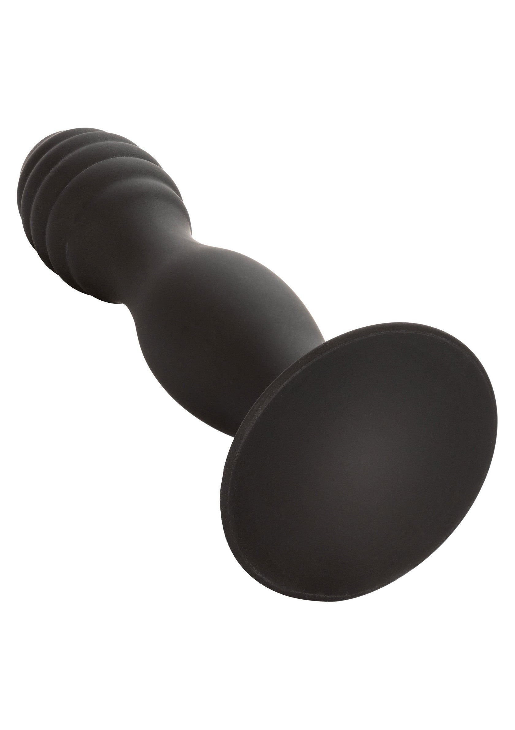 Dildo anal estriado negro