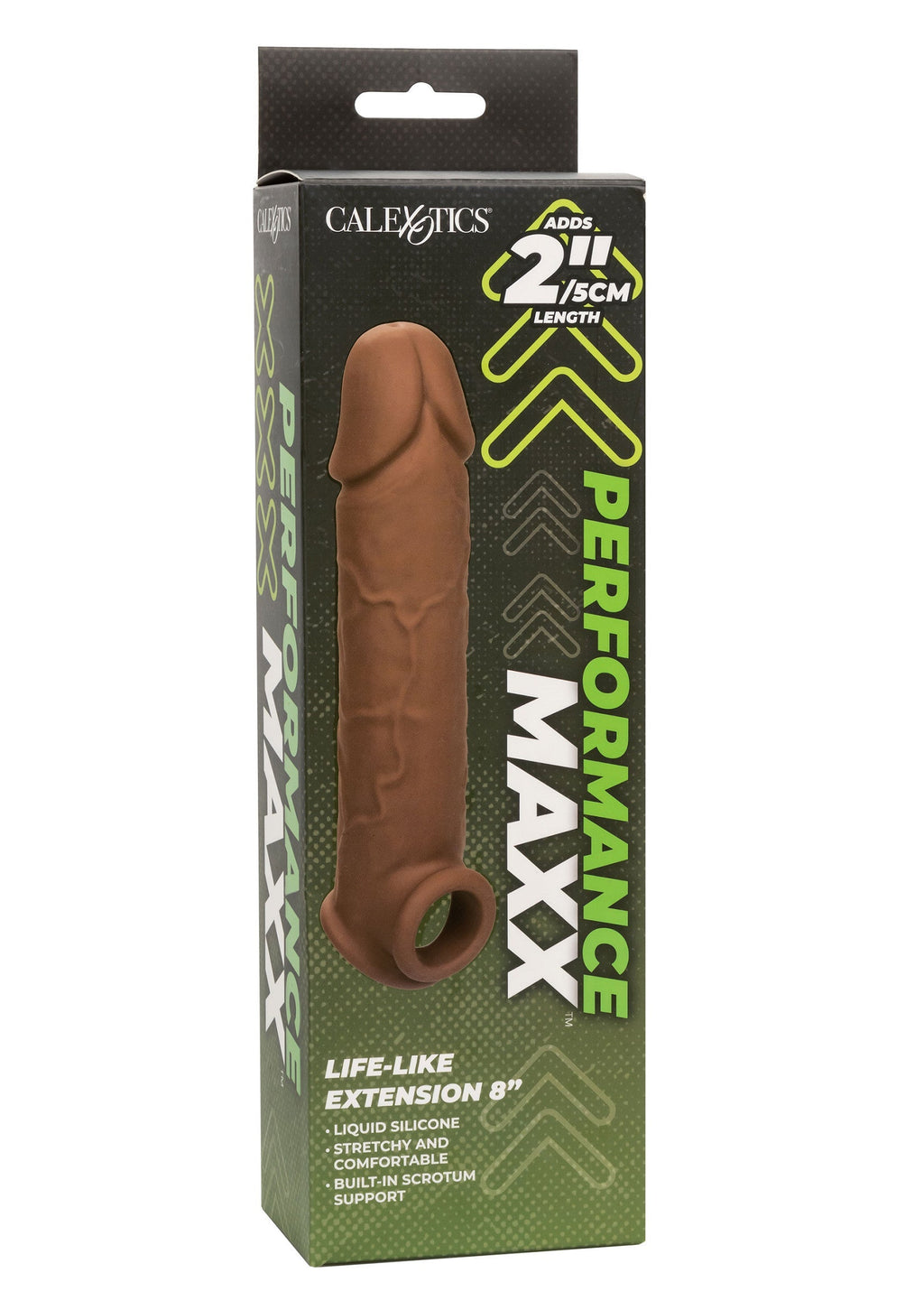 Extensiones realistas de 8 pulgadas, marrón