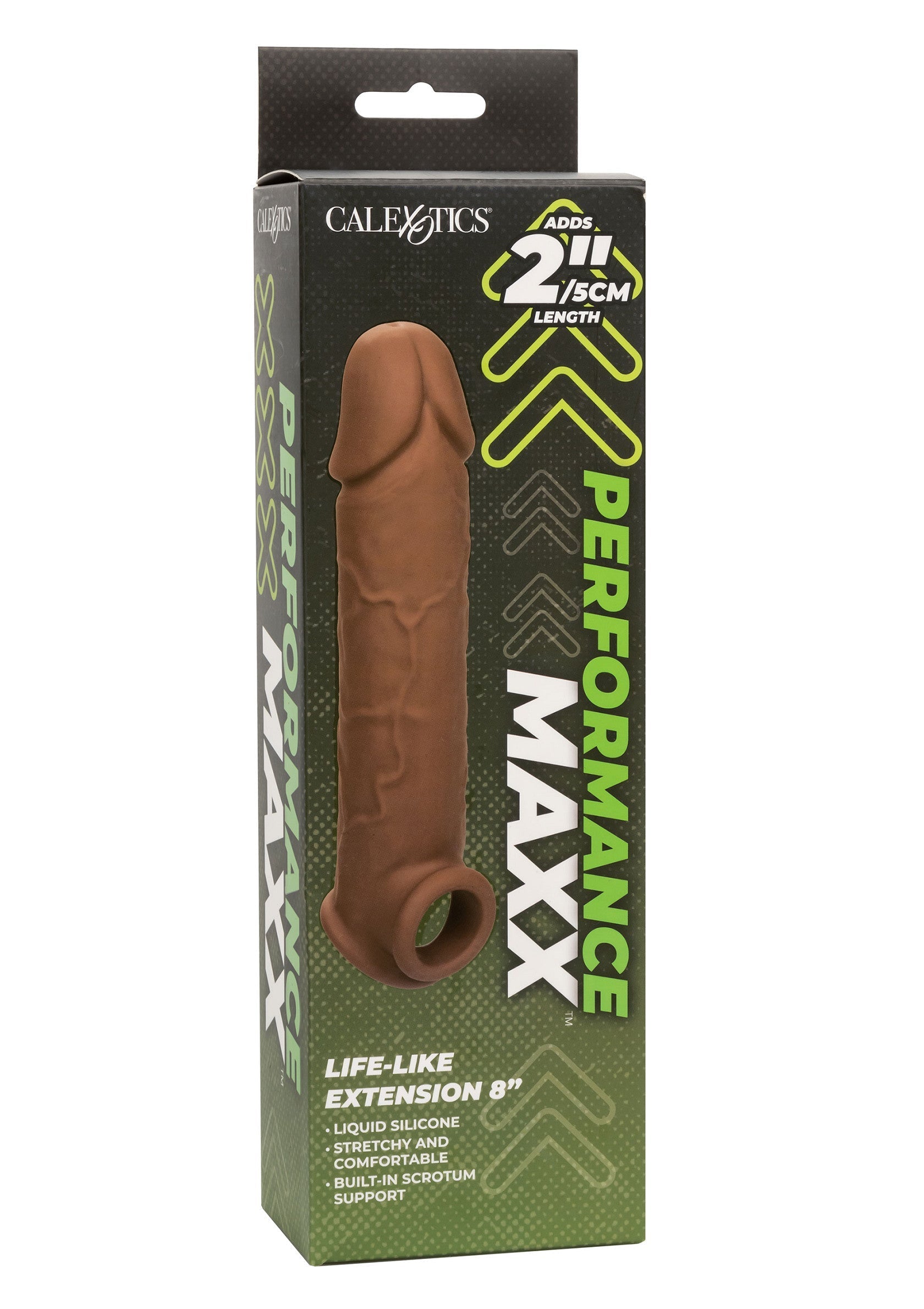 Extensiones realistas de 8 pulgadas, marrón