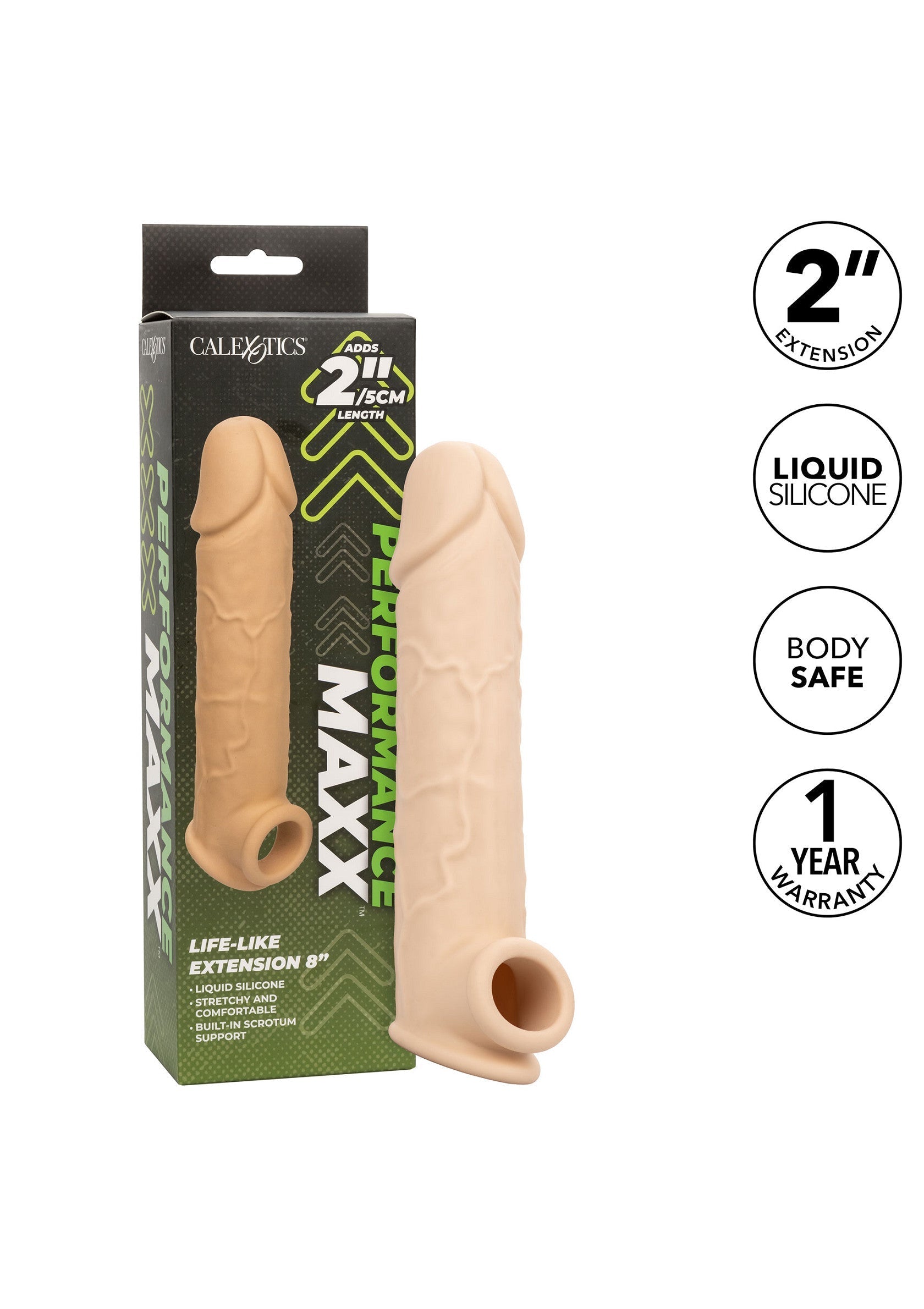 Piel de extensión realista de 8 pulgadas