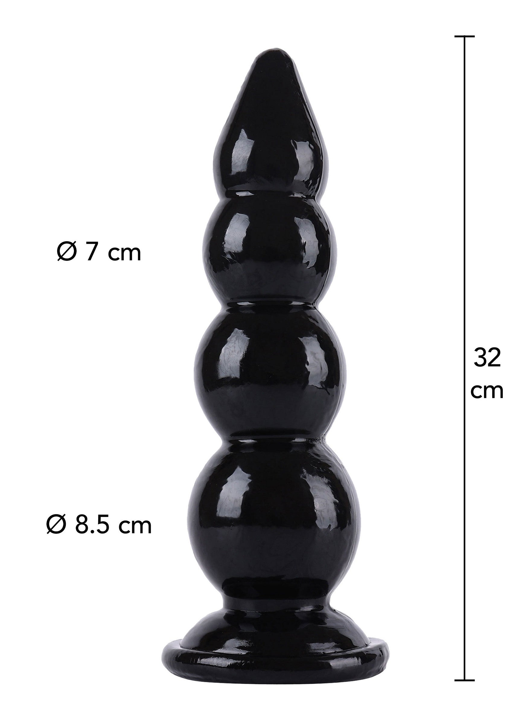 Bolas anales negras 32 cm