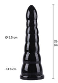 Cono anal de 26 cm negro