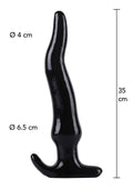 Slider anal de 35 cm, negro