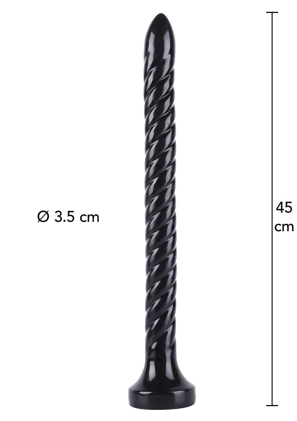 Serpiente anal 45 cm negra