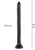 Serpiente anal 45 cm negra