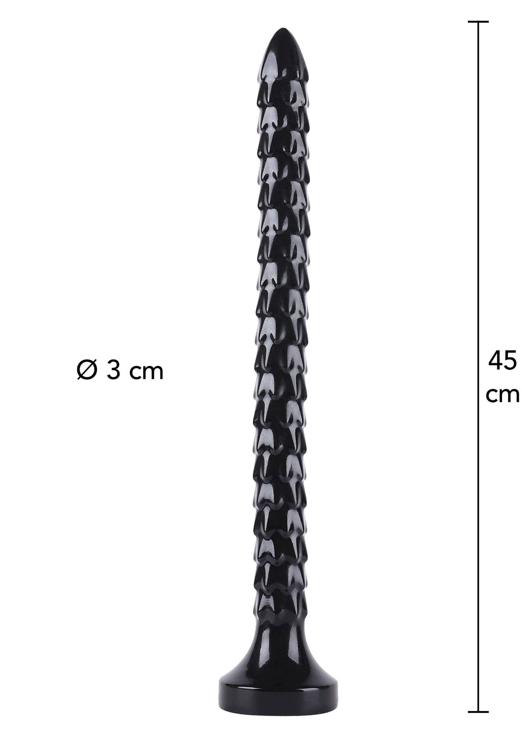 Serpiente anal 45 cm negra