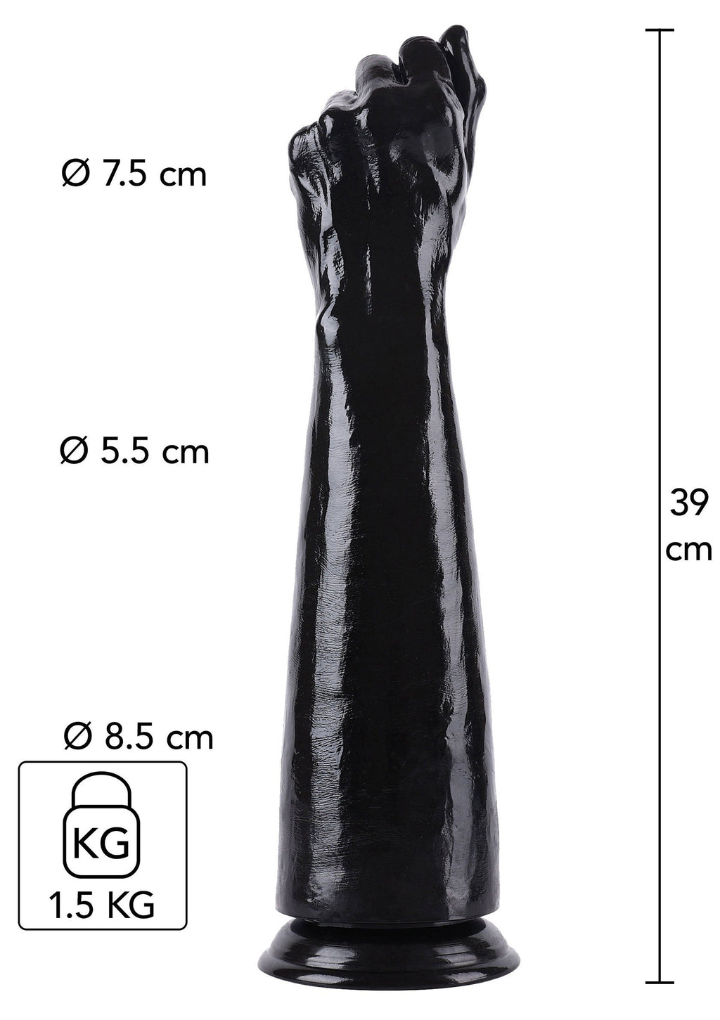 Fist Fucker 39 cm negro