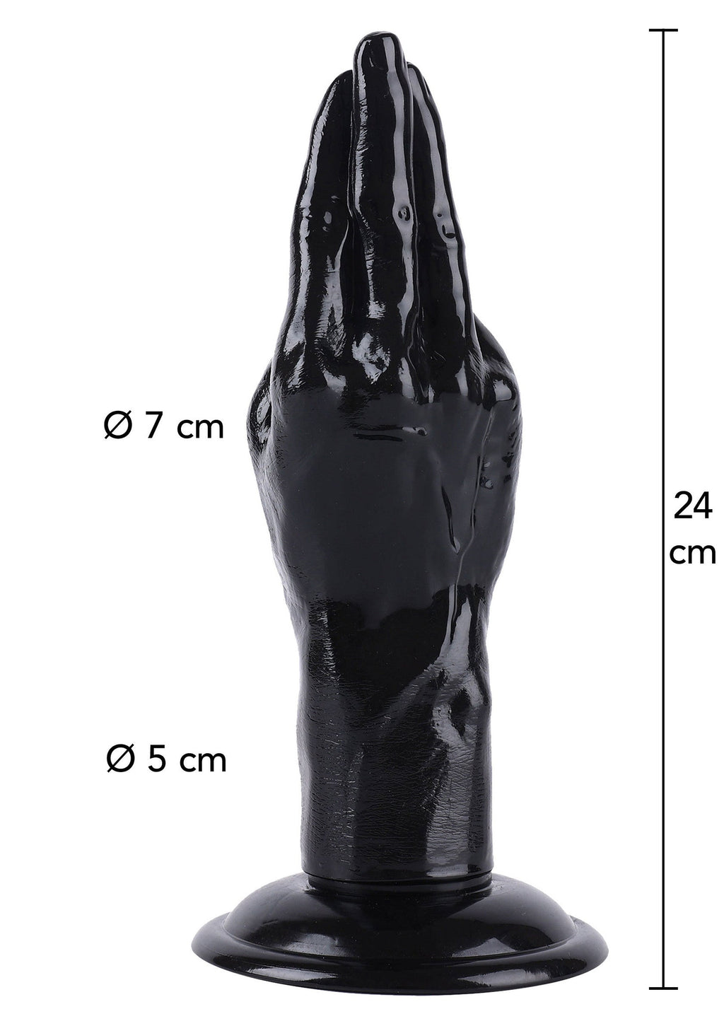 Mano Fucker 24 cm negro