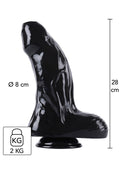 Dong extragrueso 28 cm negro