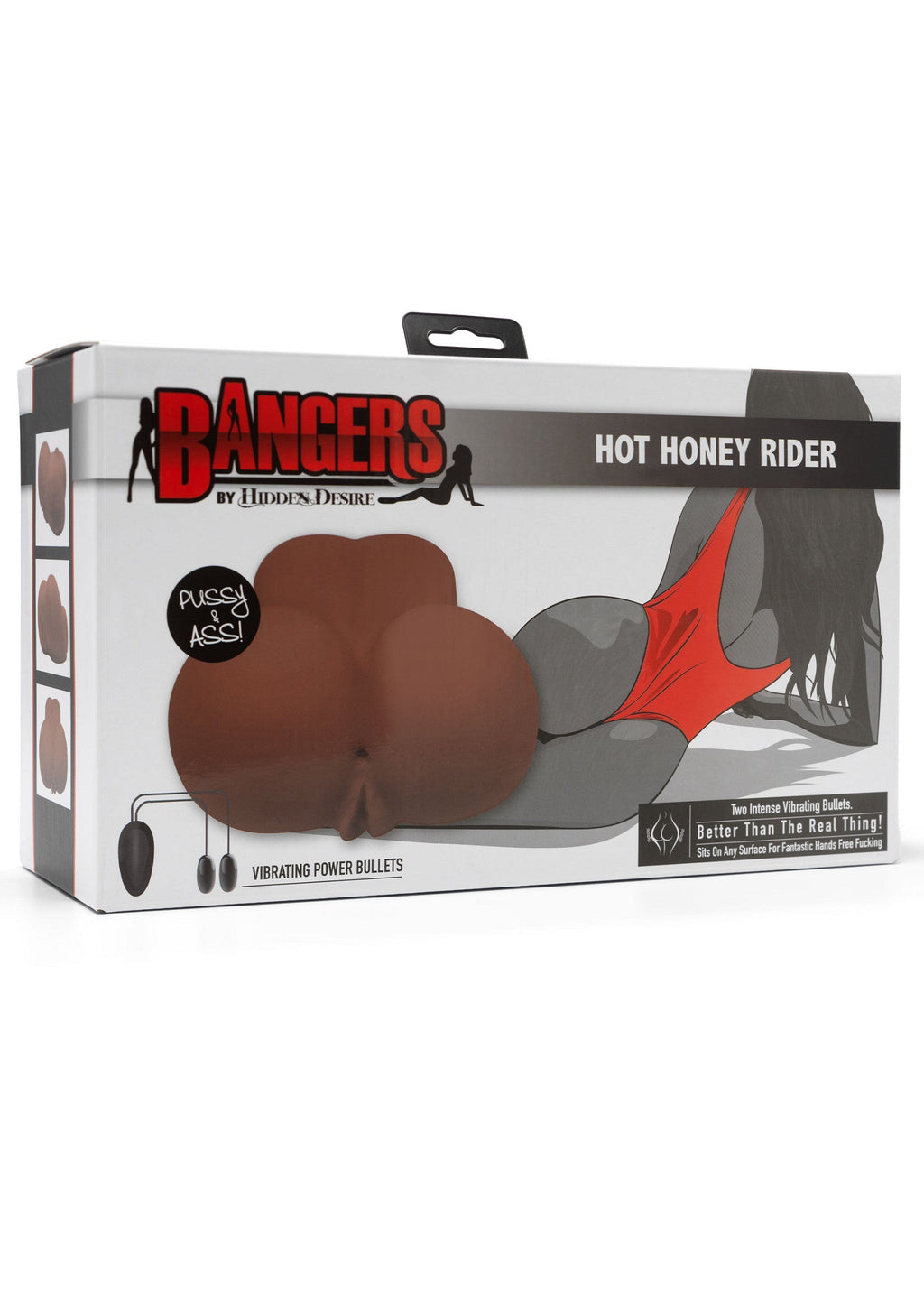 Hot Honey Rider Vibrador marrón