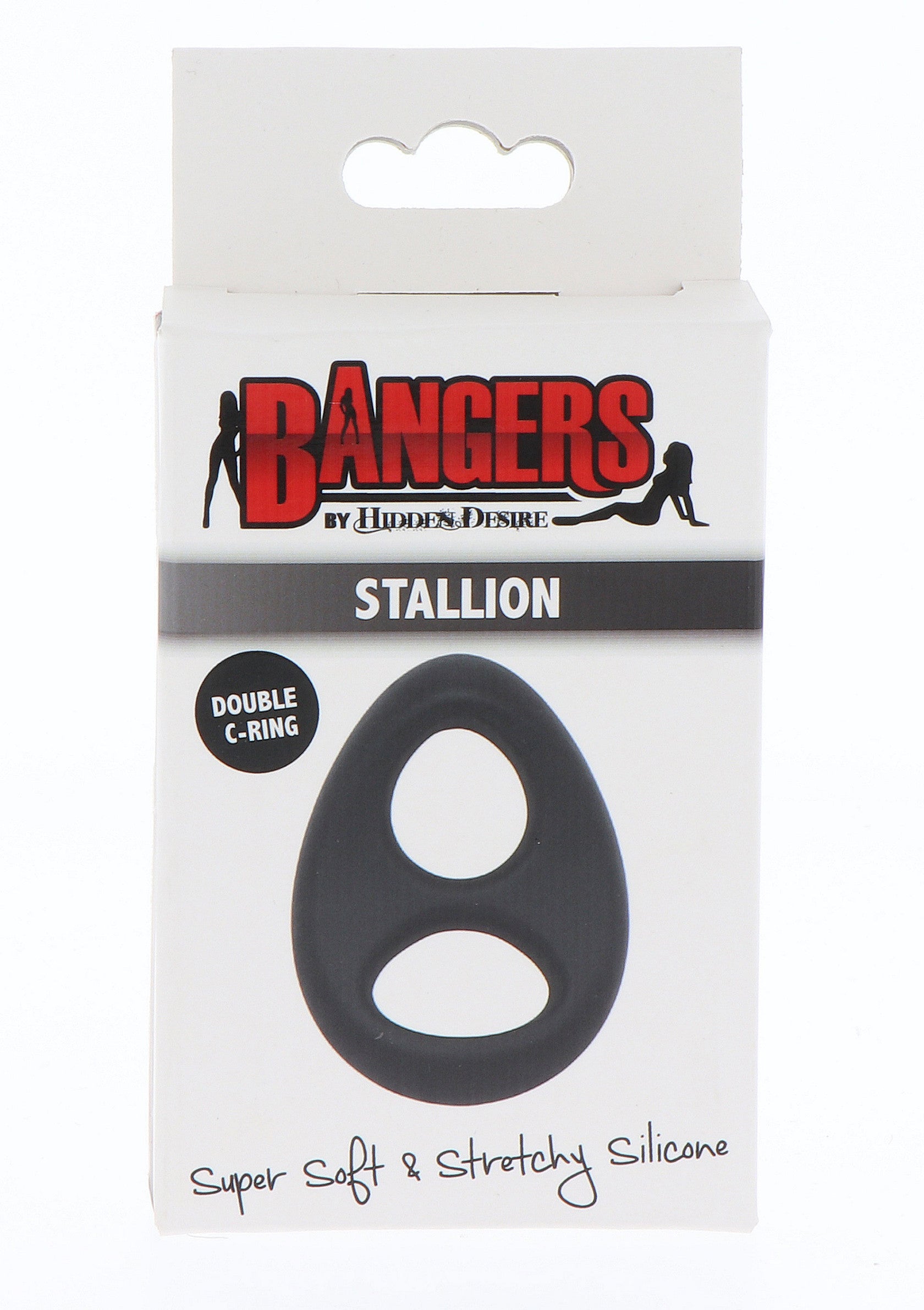 Anillo en C suave de silicona Stallion negro