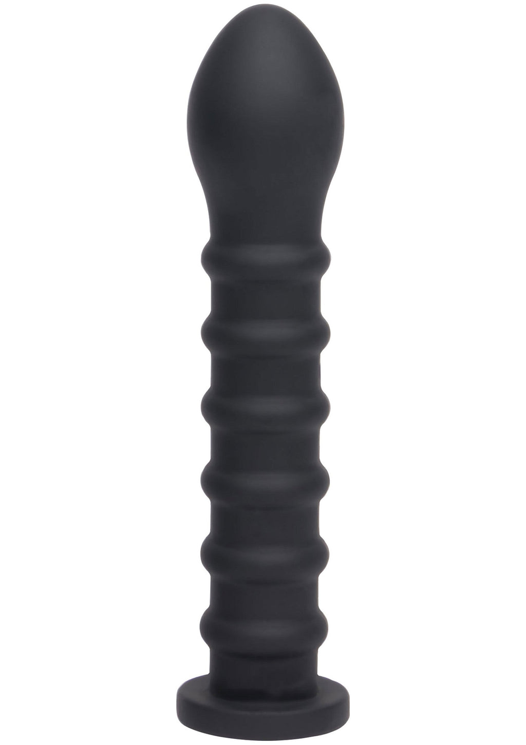 Dildo acanalado Easy-Lock 19 cm negro