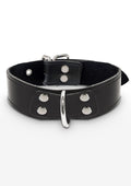 Elegante collar con anilla en D negra