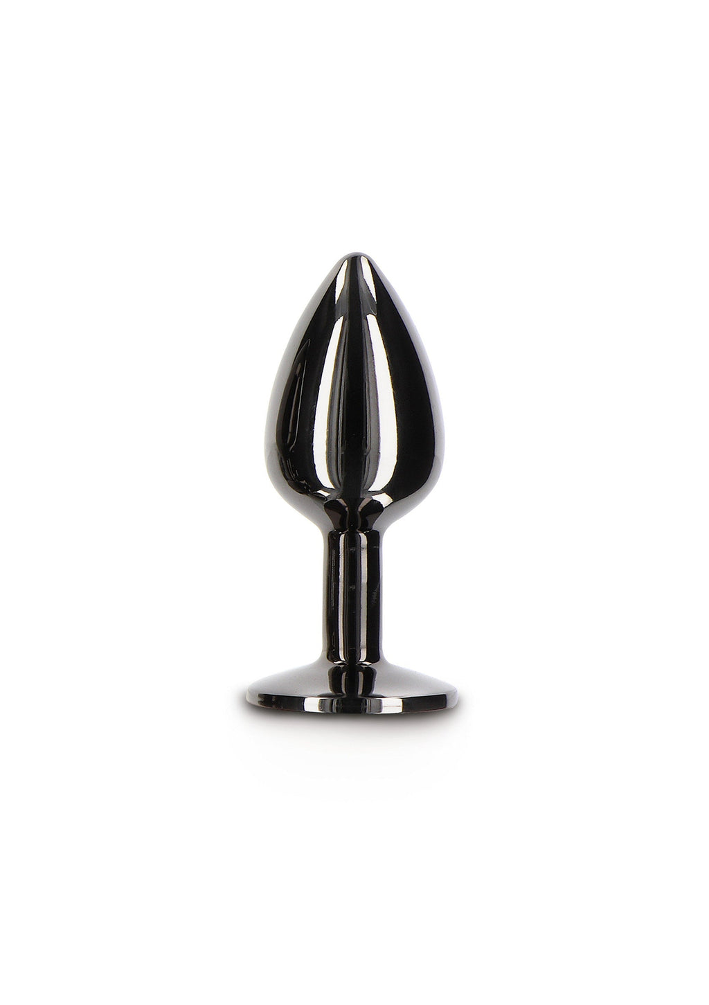Juguete anal con joya de diamante S negro