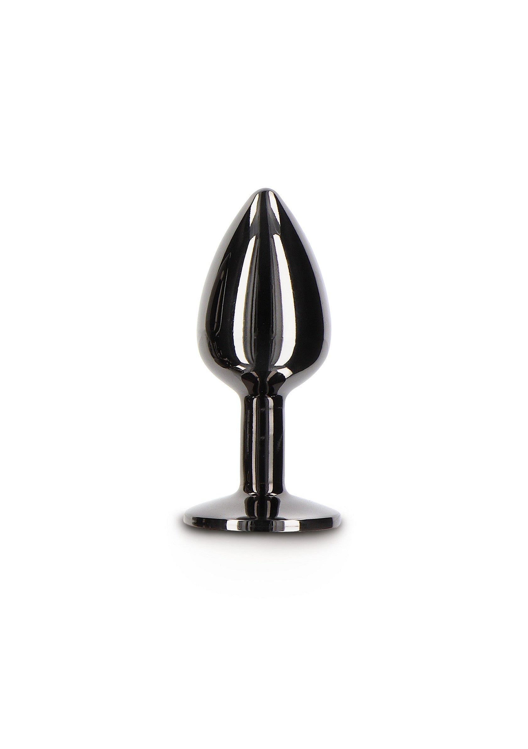 Juguete anal con joya de diamante S negro