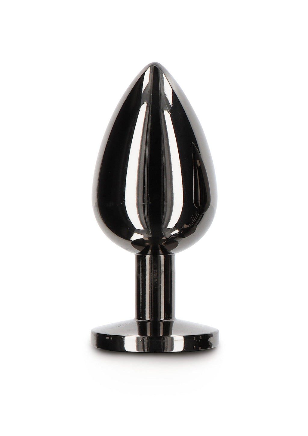 Plug anal con joya de diamante L negro