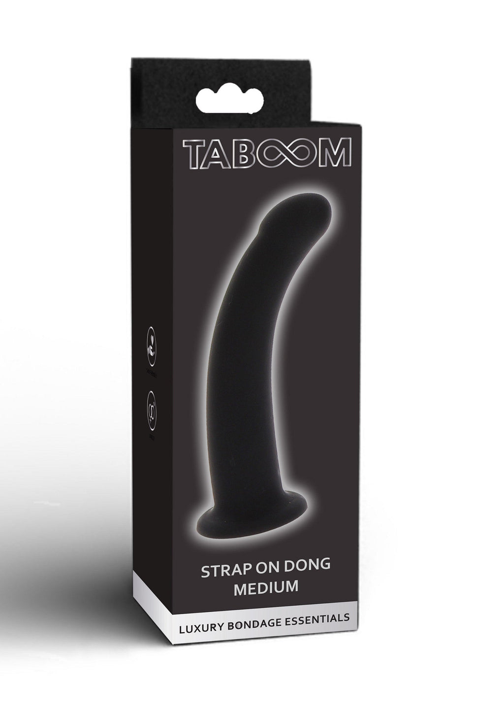 Pene de doble arnés mediano, negro