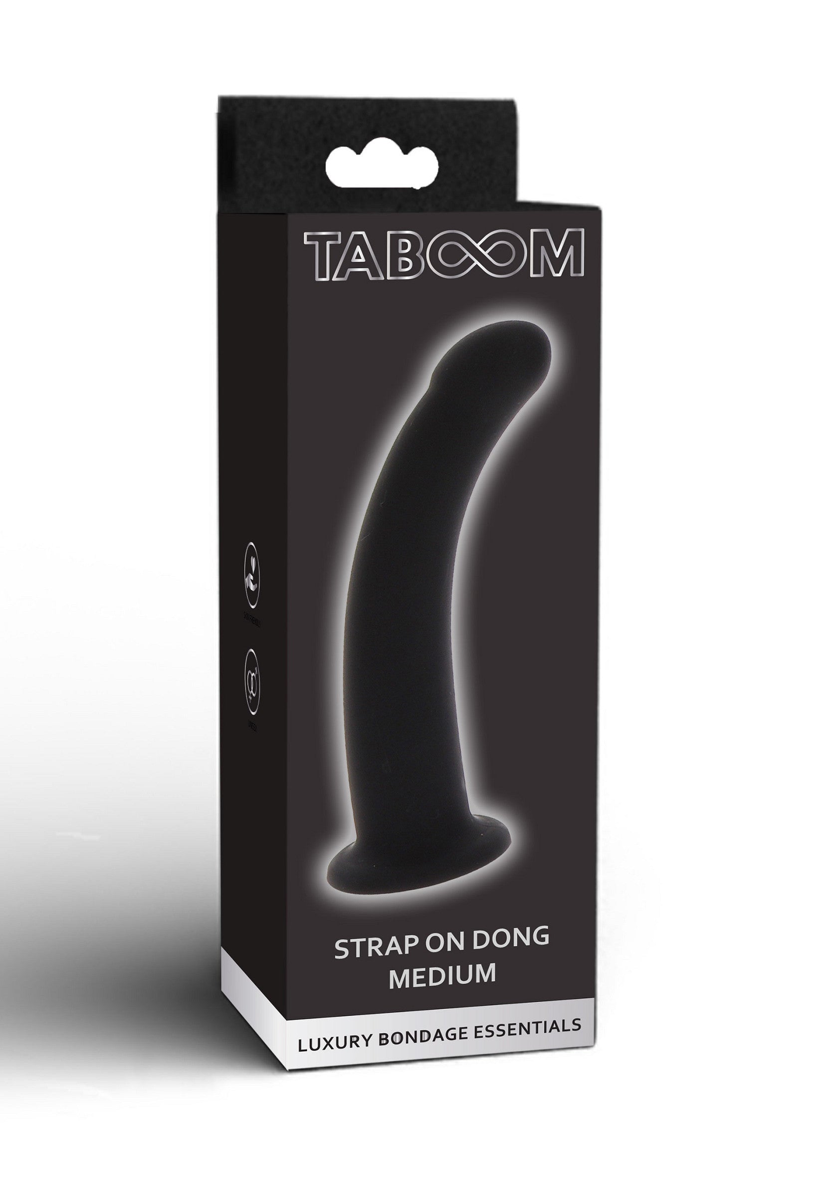 Pene de doble arnés mediano, negro