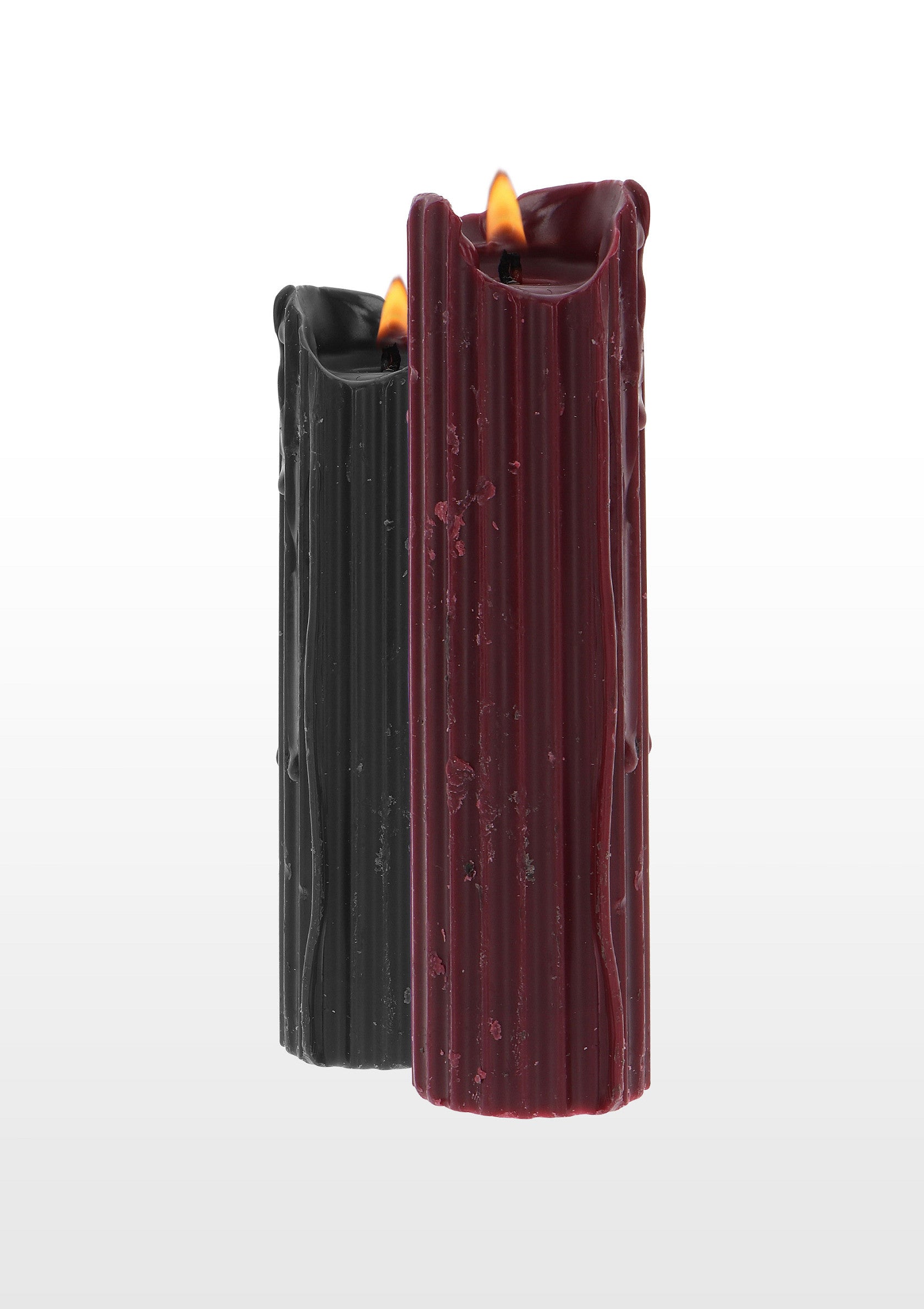 Velas de goteo BDSM negras 2 unidades