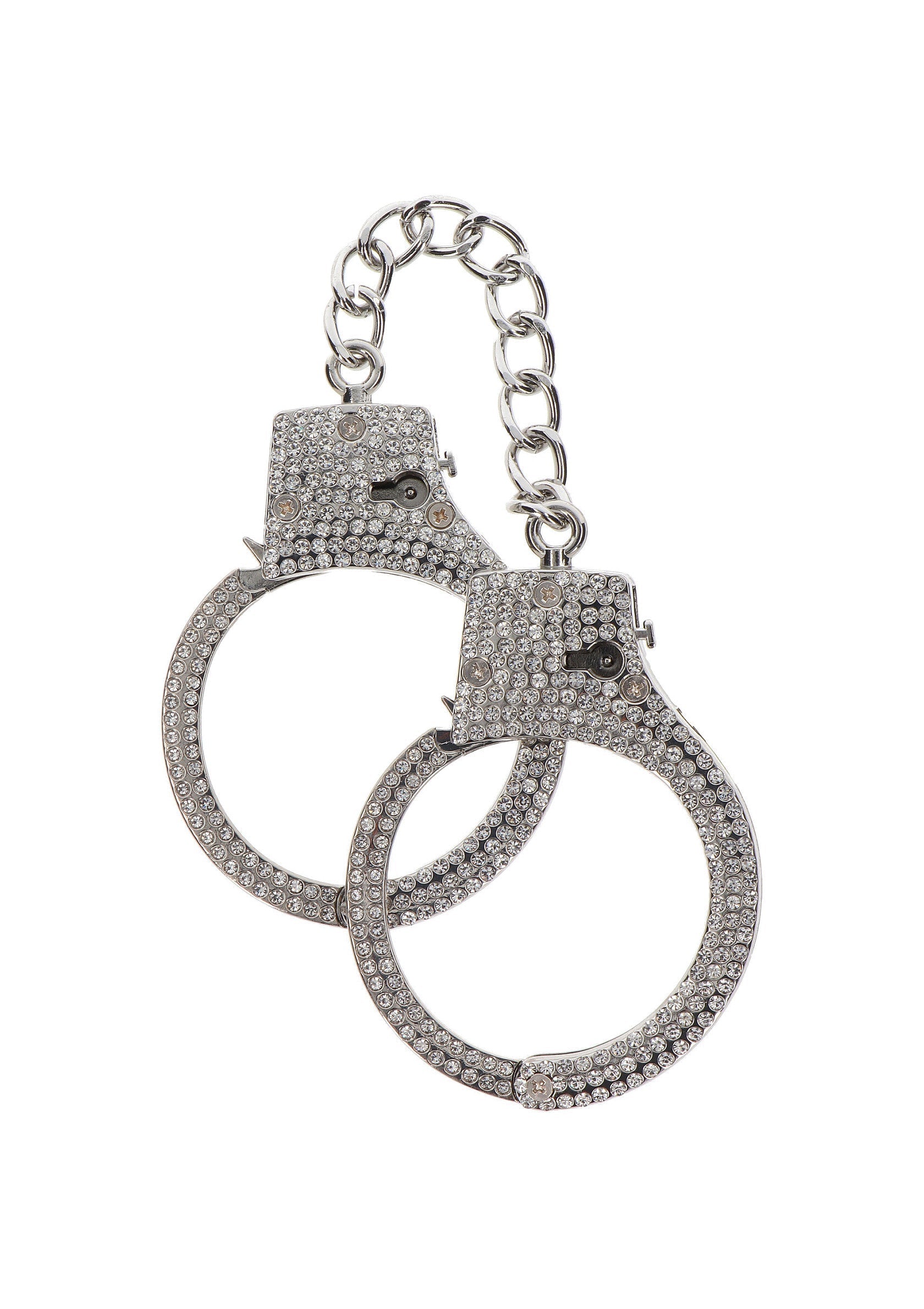 Gemelos de plata con diamantes