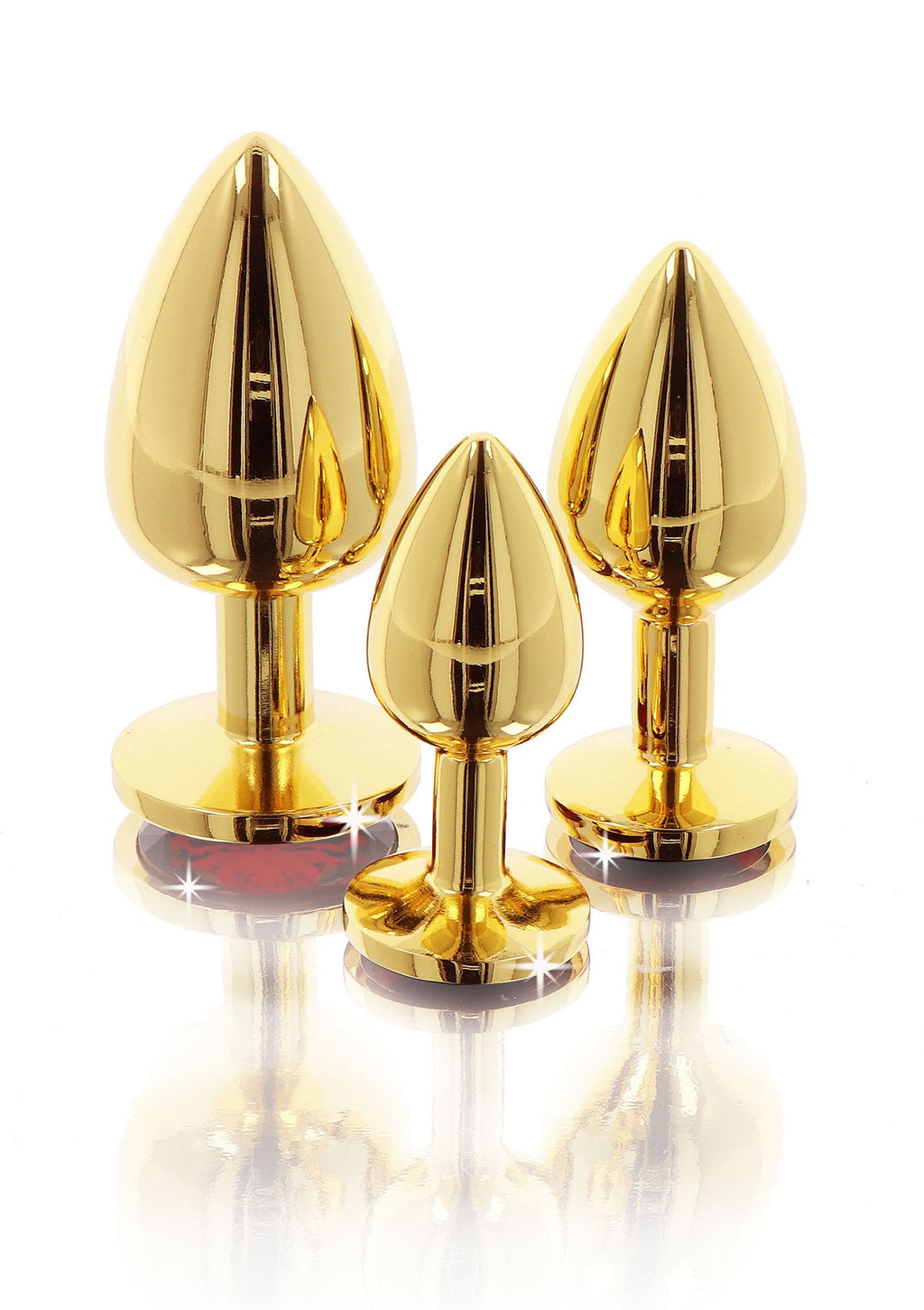 Plug anal con joya de diamante M oro